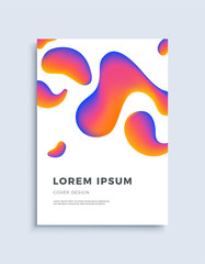 Modern abstract cover design template.
