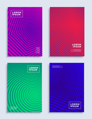 Covers modern abstract design templates set.