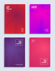 Covers modern abstract design templates set.