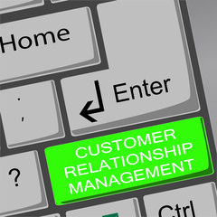conceptual image of customer relationship management