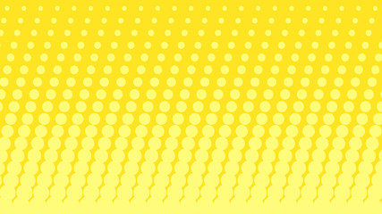 Fototapeta premium Comic cartoon retro yellow pop art background with dots, vector illustration eps10