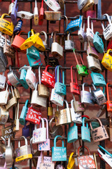 Padlocks for love and success at Toronto Canada