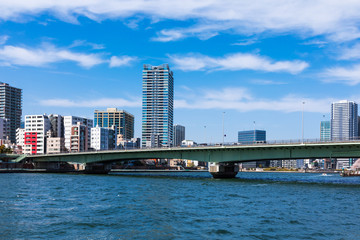 Obraz premium (東京都ｰ都市風景)ウォーターフロント新川沿いの風景１０
