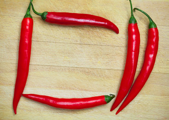 five red hot chili peppers