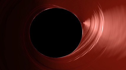 Abstract red and black swirling texture with black copy space background