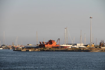 ships on the roads