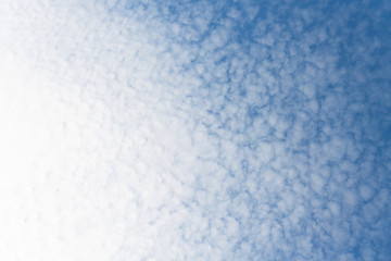 White soft cloud texture on blue sky background