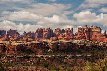 Spectacular landscapes of Canyonlands National park, needles in the sky, in Utah, USA