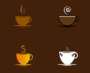 coffee and tea logos