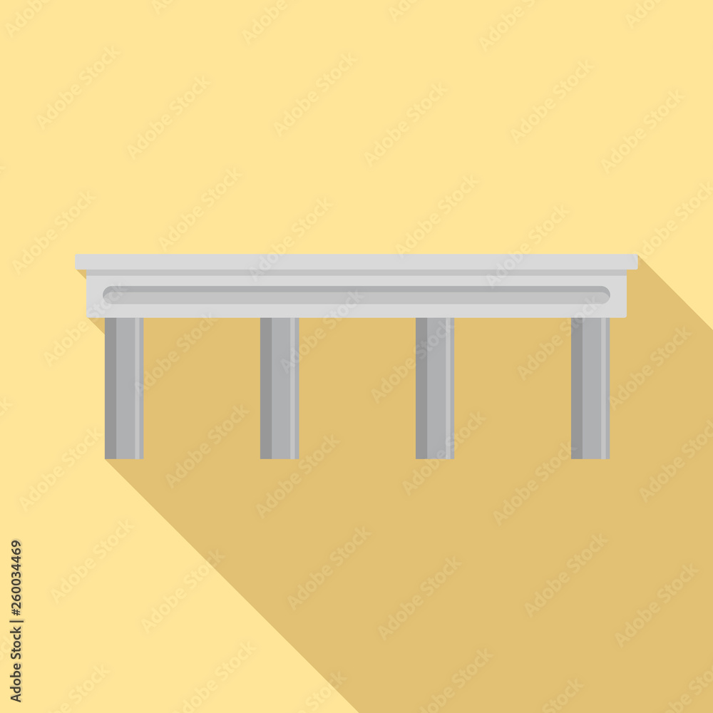 Poster autobahn bridge icon. flat illustration of autobahn bridge vector icon for web design