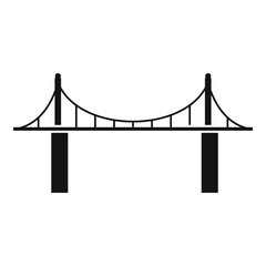 Park bridge icon. Simple illustration of park bridge vector icon for web design isolated on white background
