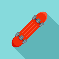 Penny board icon. Flat illustration of penny board vector icon for web design