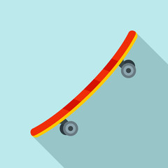 Recreation skateboard icon. Flat illustration of recreation skateboard vector icon for web design