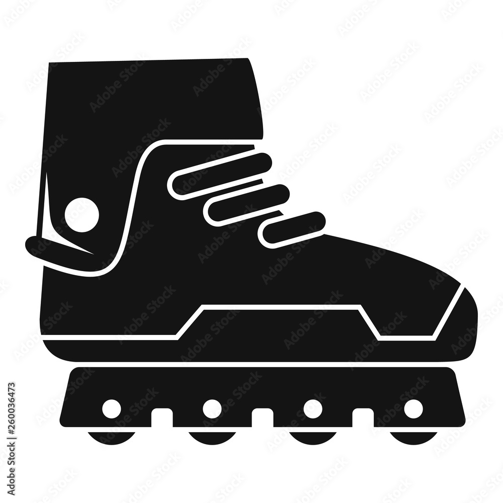 Poster professional inline skates icon. simple illustration of professional inline skates vector icon for w