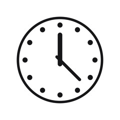Clock icon, time icon vector
