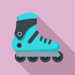 Pro inlane skates icon. Flat illustration of pro inlane skates vector icon for web design