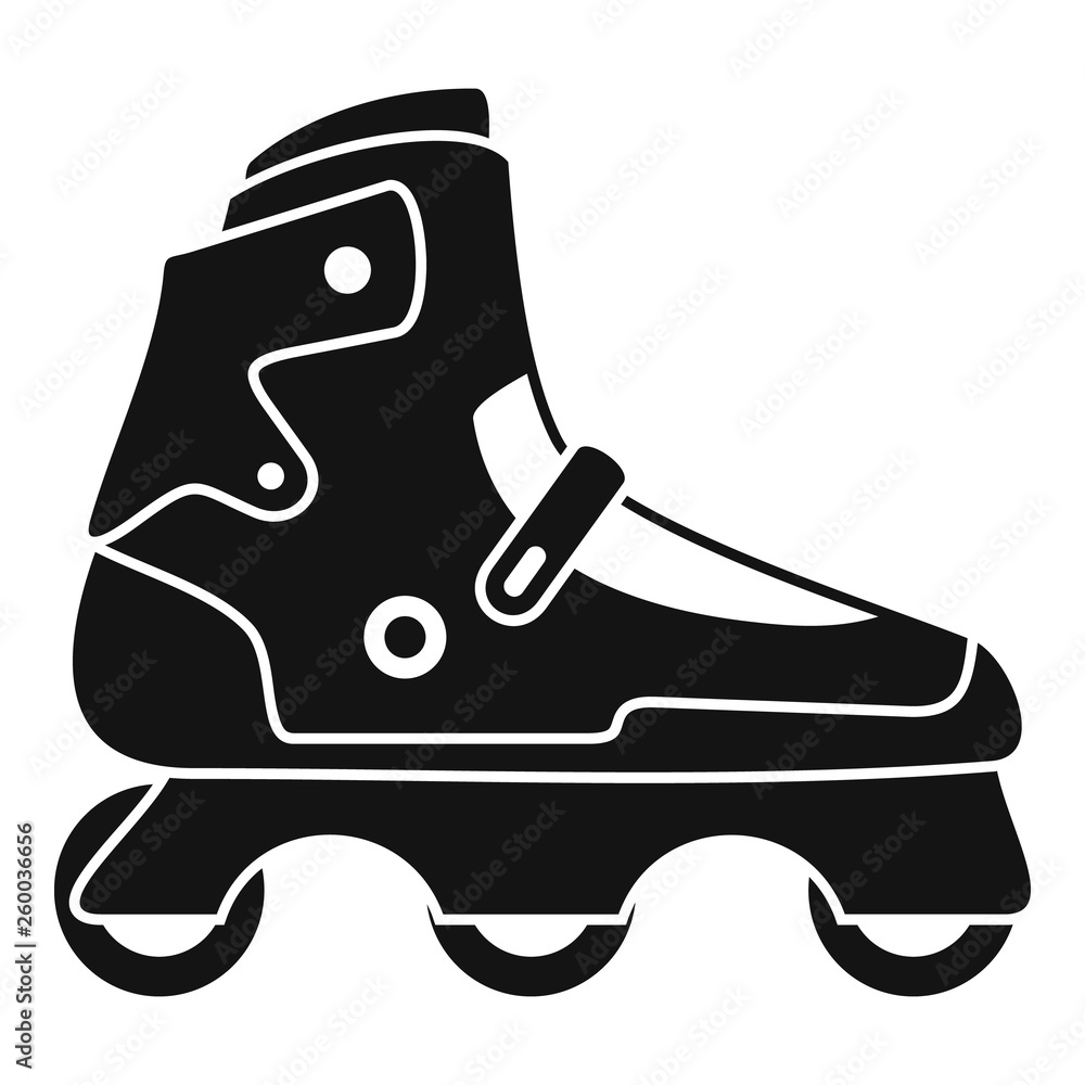 Poster indoor inline skates icon. simple illustration of indoor inline skates vector icon for web design is