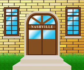 Nashville Homes Real Estate Building Depicts Tennessee Realty And Rentals - 3d Illustration