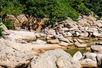 rocks in the river
