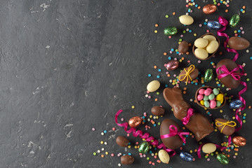 Fototapeta na wymiar Chocolate Easter sweets