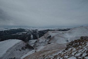 Caucasus Mountains in Winter