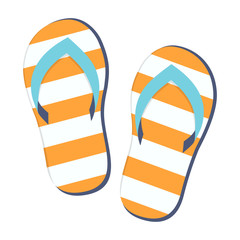 pair flip flops vector