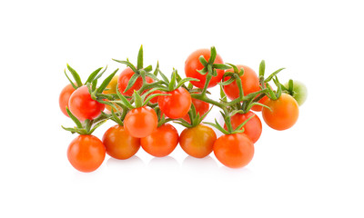 Red tomato isolated on a white background