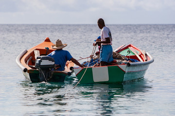 Pêcheurs à la Martinique
