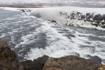 Gullfoss is a waterfall located in the canyon of the Hvítá river in southwest Iceland