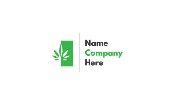 Cannabis Leaf Health Green vector logo design