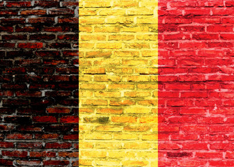 Flaga Belgii - graffii