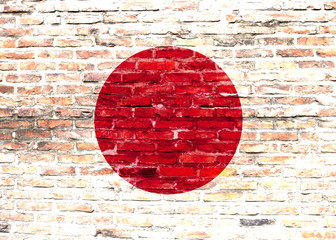 Flaga Japonii - graffiti