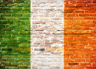 Flaga Irlandii - graffiti