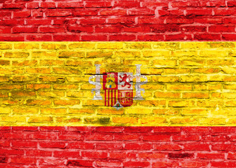 Flaga Hiszpanii - graffiti