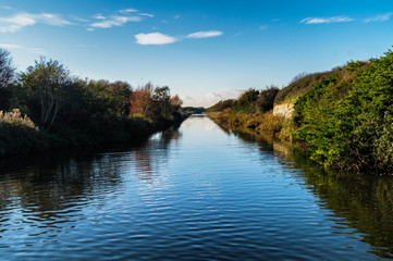 Fototapeta na wymiar Royal Military Canal, Hythe