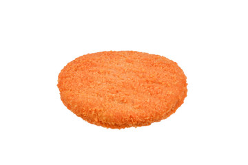 Fish burger isolated on white background.