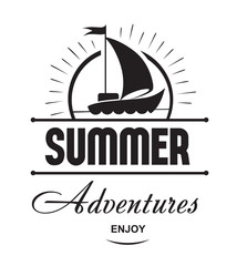 Summer holidays badge