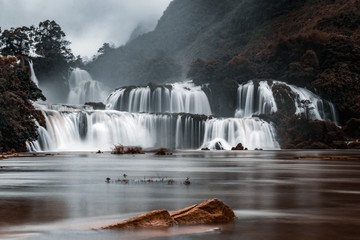 A big waterfall in Vietnam