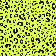Leopard seamless vector background. Animal pattern for design wallpaper, fashion textile and web. Wild cat print