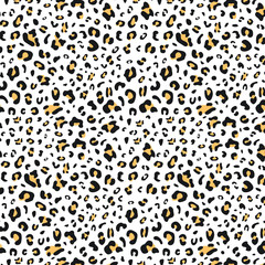 Leopard seamless vector background. Animal pattern for design wallpaper, fashion textile and web. Wild cat print