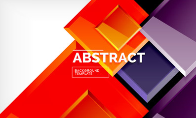 Square geometric background