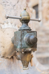 Ancient fountain in Tarragona, Catalonia, Spain