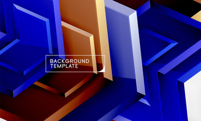 Abstract glossy techno arrows background