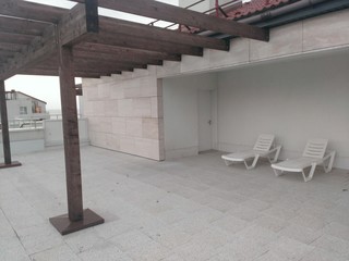balcony, chaise lounge, rest
