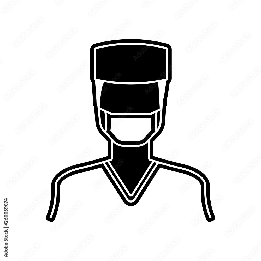 Poster surgeon icon. element of proffecions for mobile concept and web apps icon. glyph, flat icon for webs