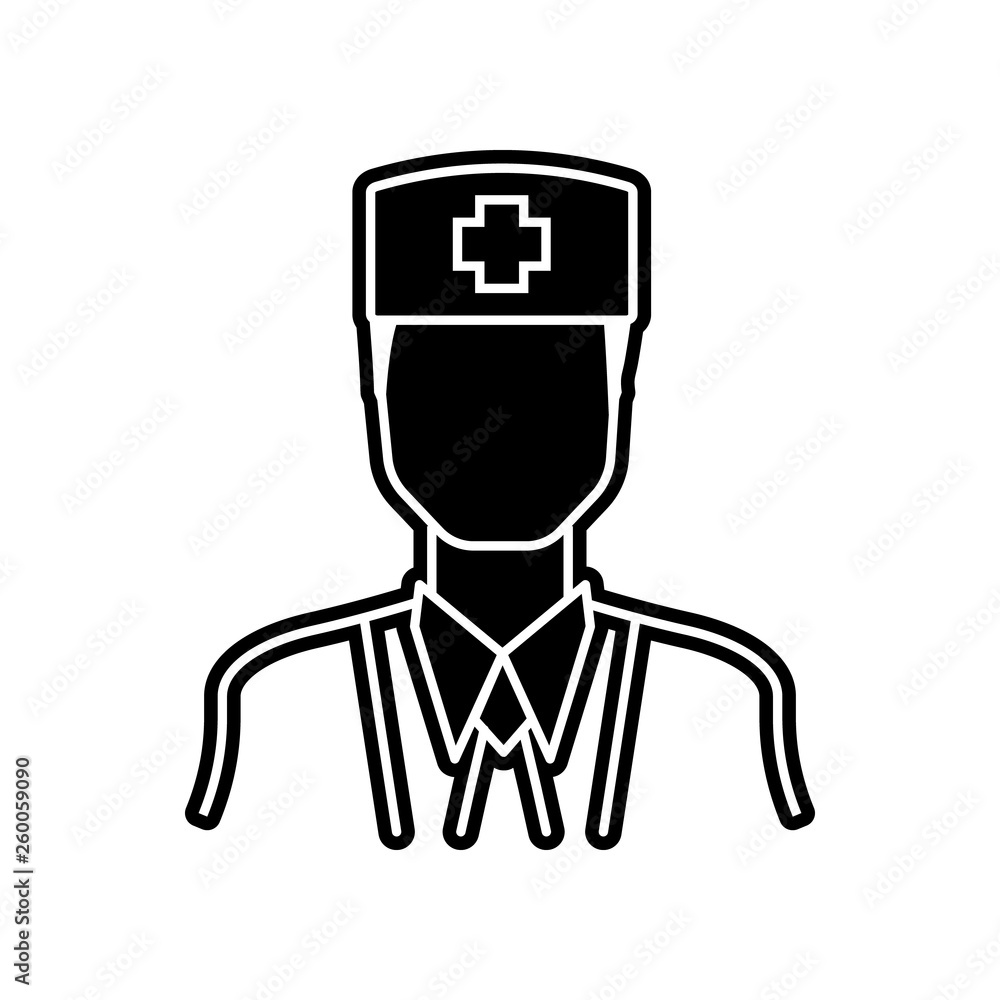 Poster doctor icon. element of proffecions for mobile concept and web apps icon. glyph, flat icon for websi
