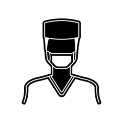surgeon icon. Element of Proffecions for mobile concept and web apps icon. Glyph, flat icon for website design and development, app development