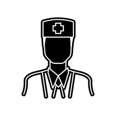 doctor icon. Element of Proffecions for mobile concept and web apps icon. Glyph, flat icon for website design and development, app development