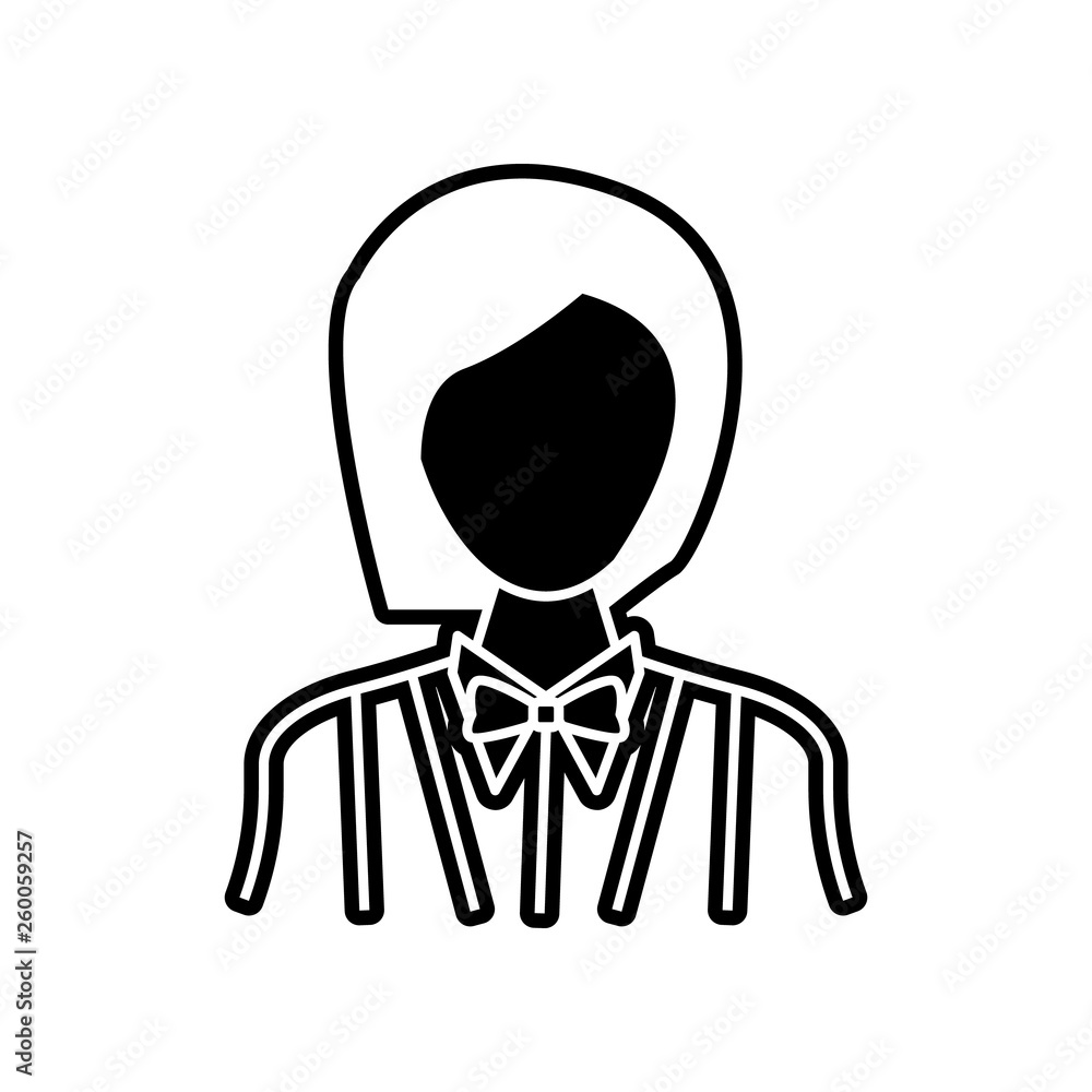Poster waitress icon. element of proffecions for mobile concept and web apps icon. glyph, flat icon for web