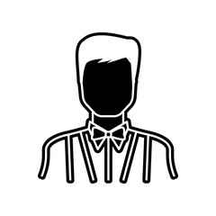 waiter icon. Element of Proffecions for mobile concept and web apps icon. Glyph, flat icon for website design and development, app development